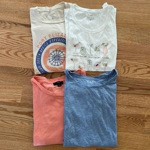 Womens jcrew - sz medium tshirt bundle
